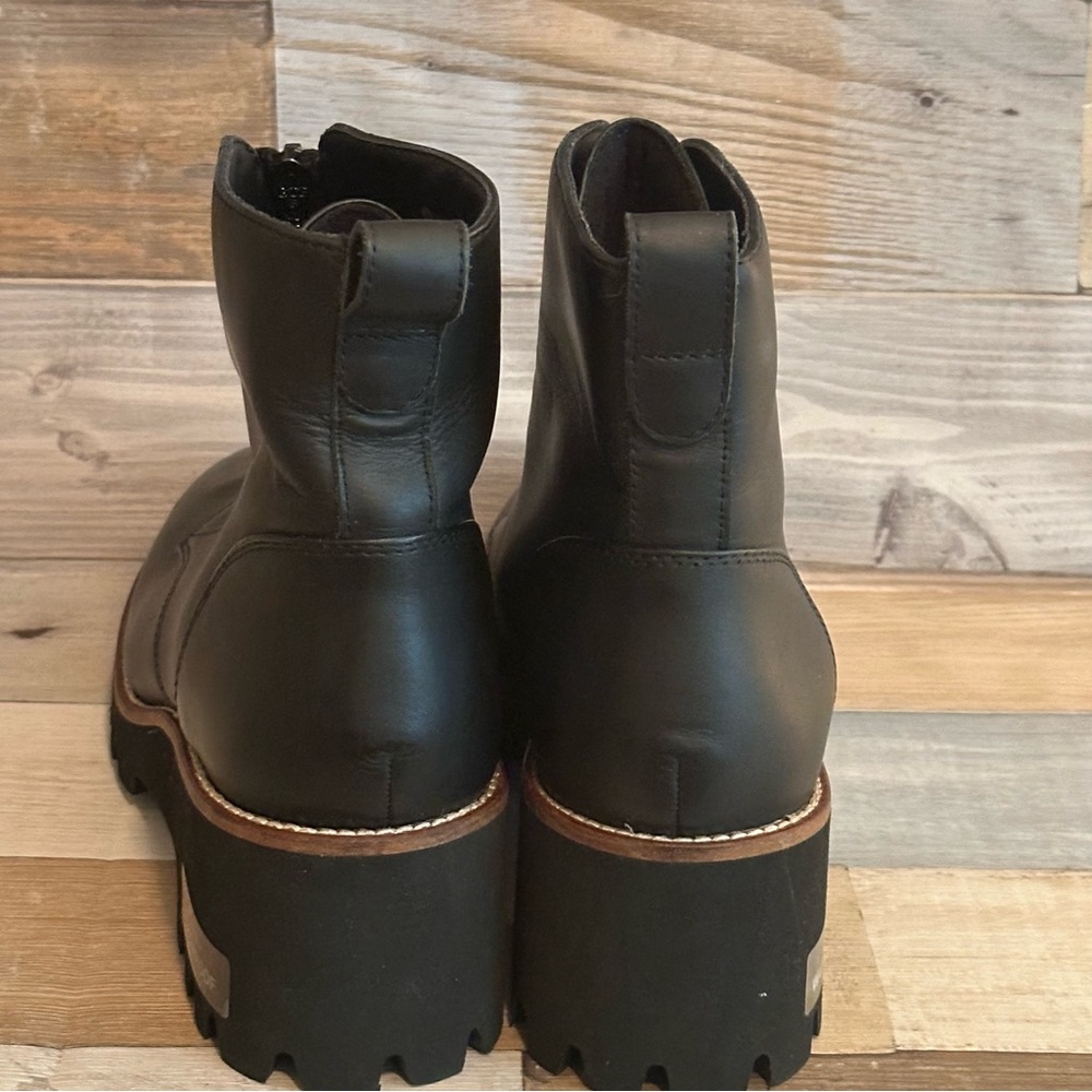 Blondo Black Leather Waterproof Zip-Up Boots NWT - Picture 3 of 6